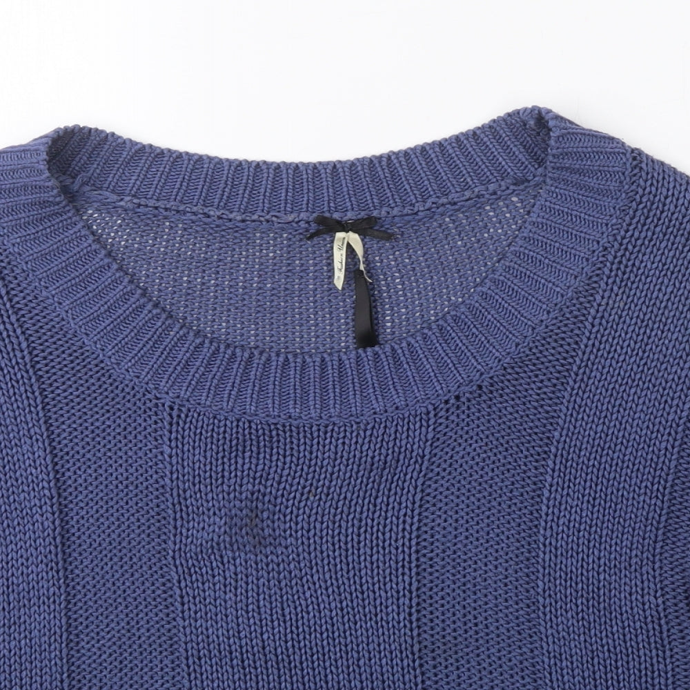 Womens UK Size L Fashion Union Blue Pullover Jumper