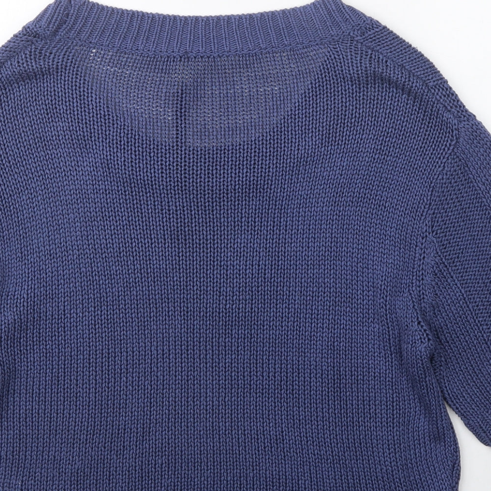 Womens UK Size L Fashion Union Blue Pullover Jumper
