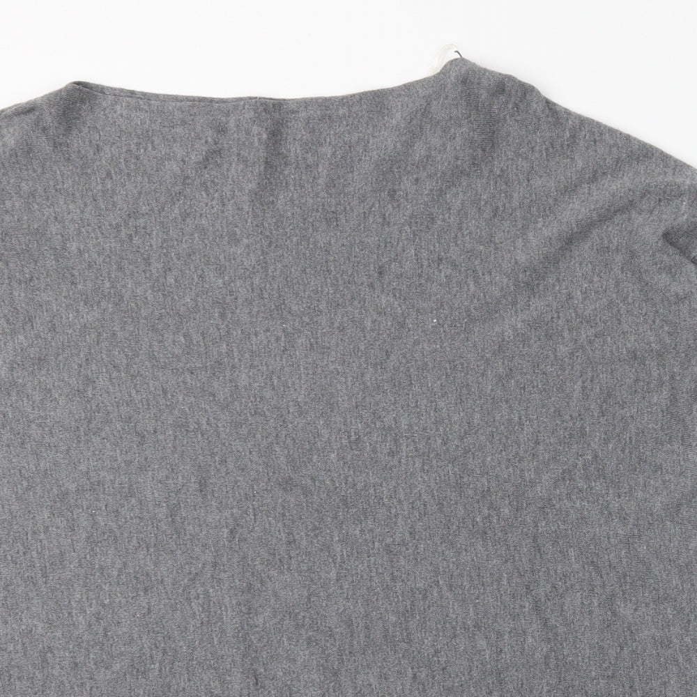 Stella Womens Grey  Viscose Jumper Dress  Size 10  Boat Neck
