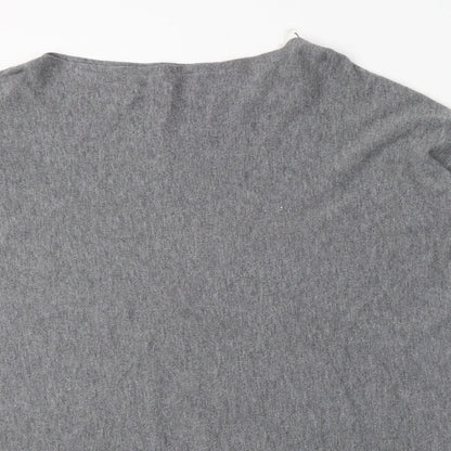 Stella Womens Grey  Viscose Jumper Dress  Size 10  Boat Neck