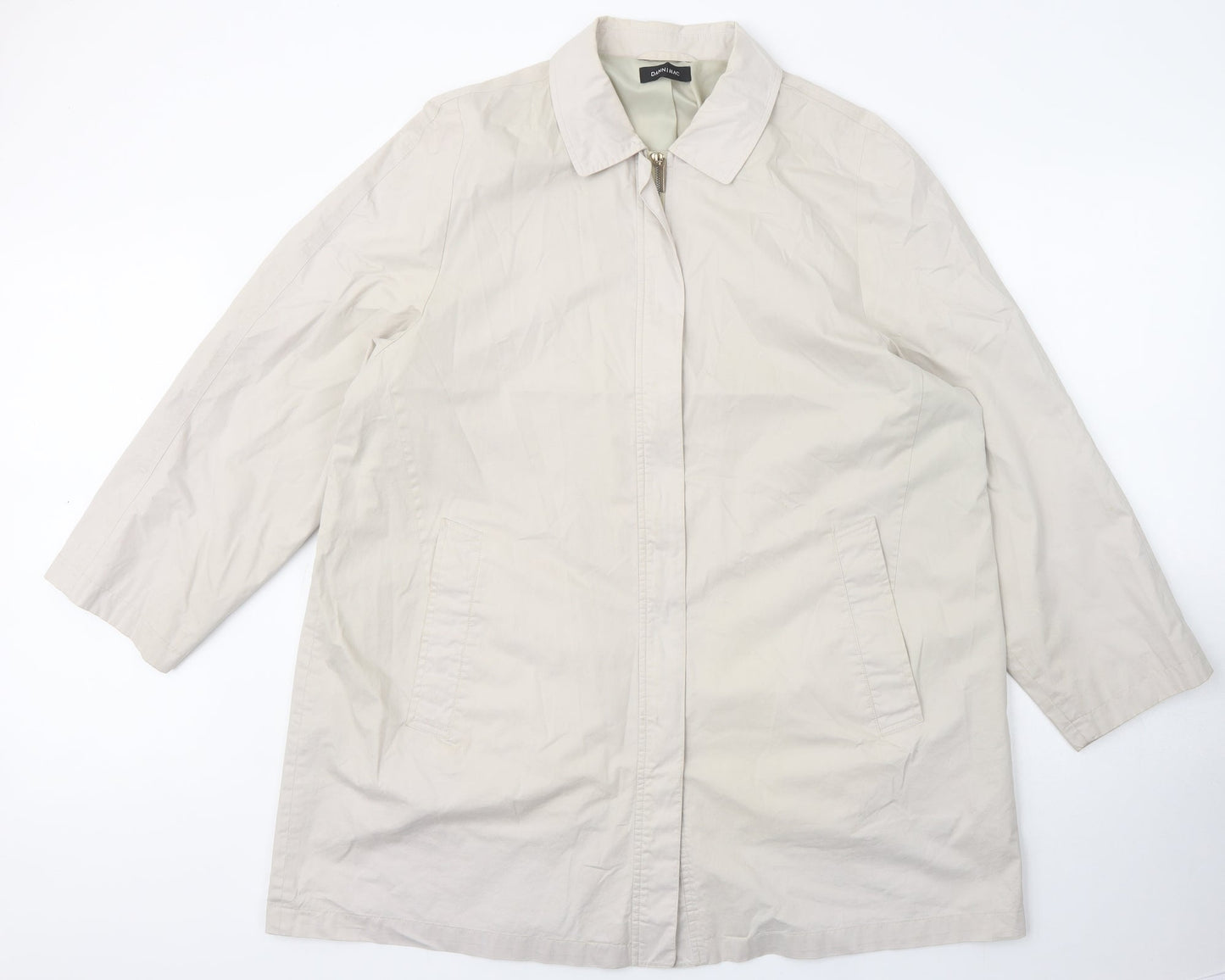 Womens UK Size L Dannimac Ivory Overcoat