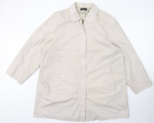 Womens UK Size L Dannimac Ivory Overcoat