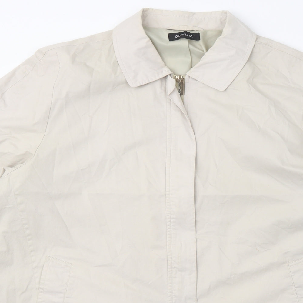 Womens UK Size L Dannimac Ivory Overcoat