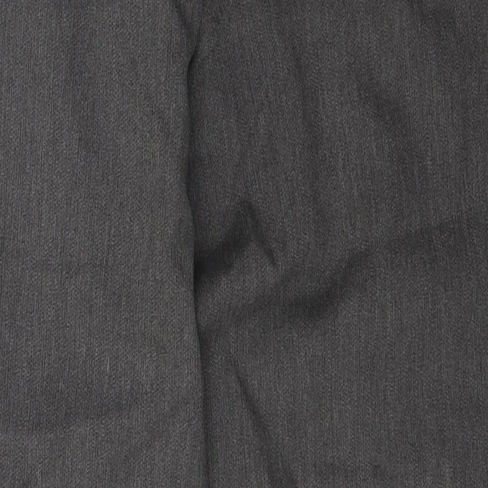 Heritage Womens Grey  Cotton Straight Jeans Size 32 L29.5 in Regular Zip