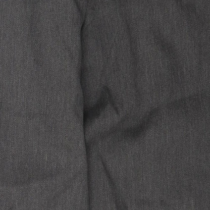 Heritage Womens Grey  Cotton Straight Jeans Size 32 L29.5 in Regular Zip