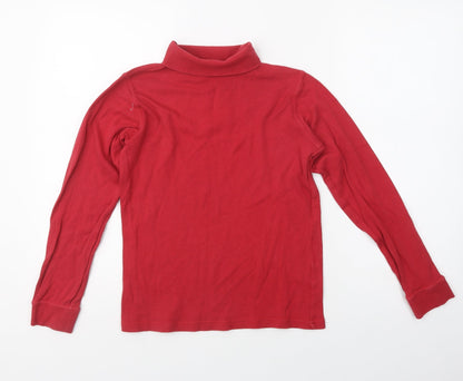 Parallel Womens Pink Roll Neck  Cotton Pullover Jumper Size 10