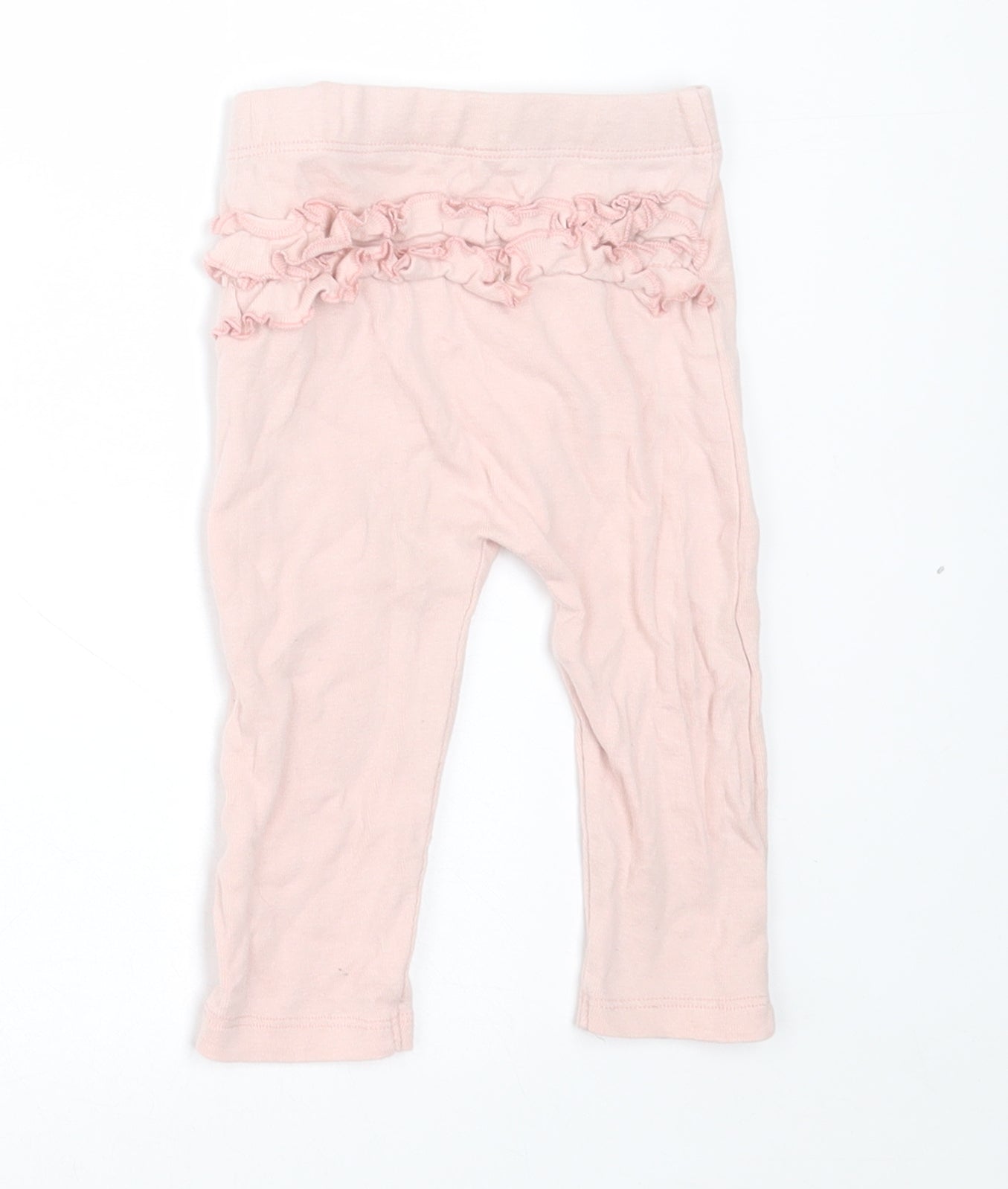 George Girls Pink  Cotton Capri Leggings Size 6-9 Months  Pullover