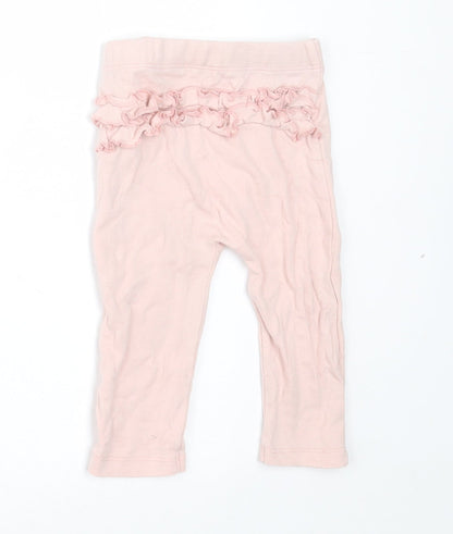 George Girls Pink  Cotton Capri Leggings Size 6-9 Months  Pullover