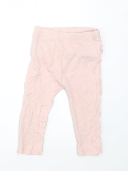 George Girls Pink  Cotton Capri Leggings Size 6-9 Months  Pullover