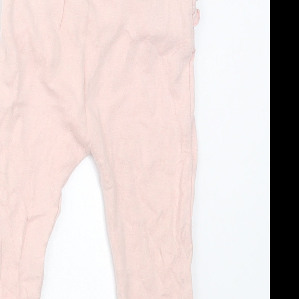 George Girls Pink  Cotton Capri Leggings Size 6-9 Months  Pullover