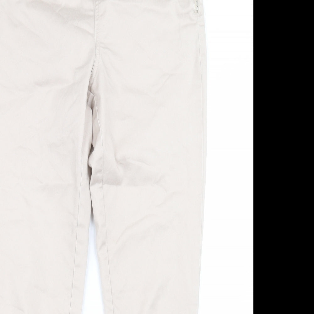 Womens UK Size 10 Wallis Regular Fit Jegging Beige Trousers