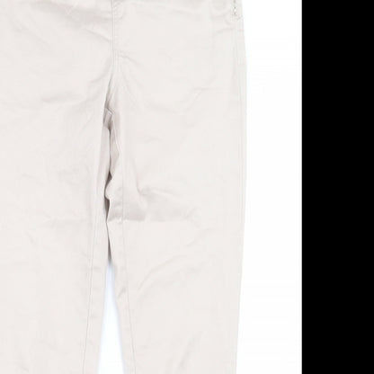 Womens UK Size 10 Wallis Regular Fit Jegging Beige Trousers