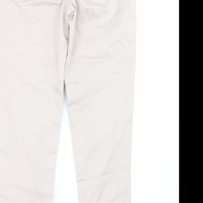 Womens UK Size 10 Wallis Regular Fit Jegging Beige Trousers