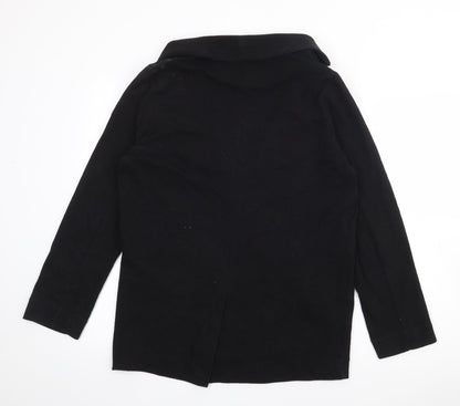 Dorothy Perkins Womens Black  Cotton Jacket Blazer Size 12