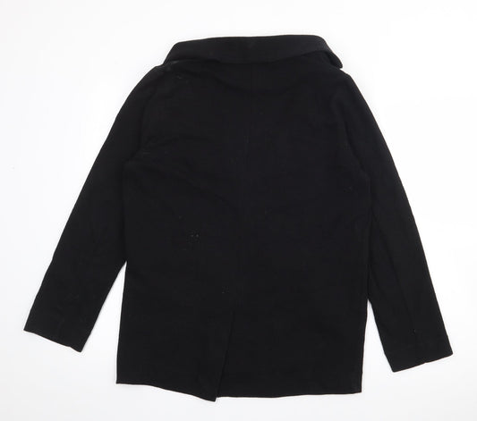 Dorothy Perkins Womens Black  Cotton Jacket Blazer Size 12