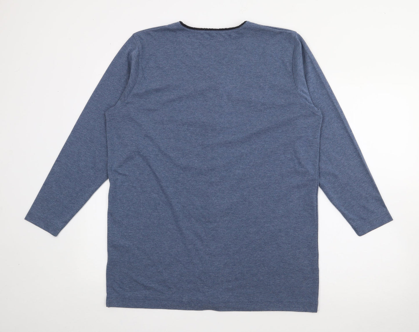 Womens UK Size S Preworn Blue Cardigan Jumper