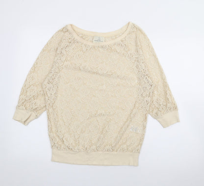 Womens UK Size 6 NEXT Ivory Pullover Jumper