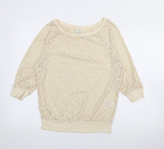 Womens UK Size 6 NEXT Ivory Pullover Jumper
