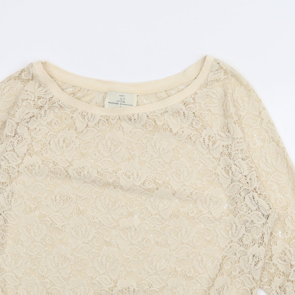 Womens UK Size 6 NEXT Ivory Pullover Jumper