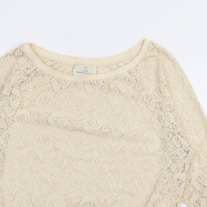 Womens UK Size 6 NEXT Ivory Pullover Jumper