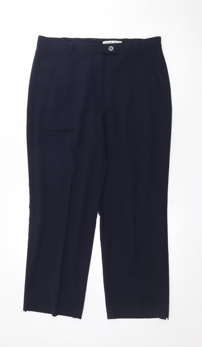 Womens UK Size 34 in GARDEUR Regular Fit  Blue Trousers