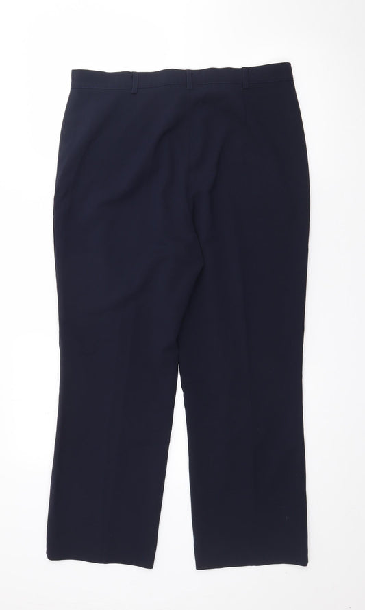 GARDEUR Womens Blue  Polyester Trousers  Size 34 in L24 in Regular