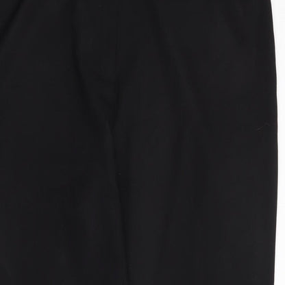 Papaya Womens Black  Polyester Trousers  Size 12 L27 in Regular