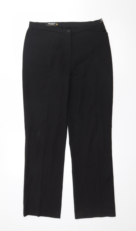 Womens UK Size 10 Wichele Regular Fit  Black Trousers