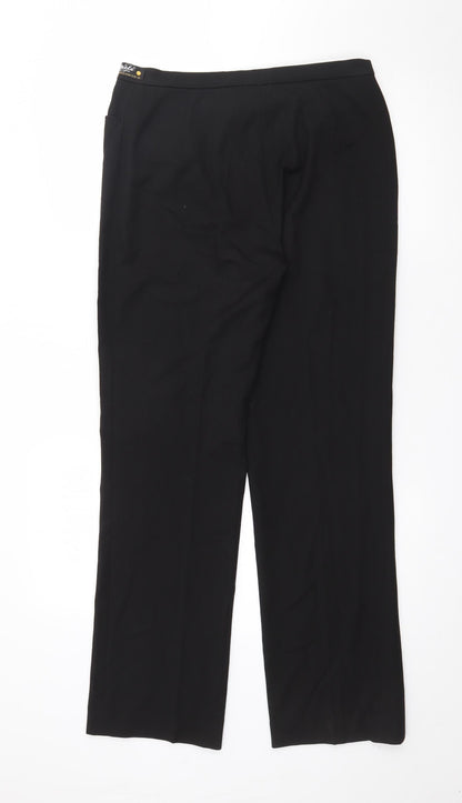 Womens UK Size 10 Wichele Regular Fit  Black Trousers