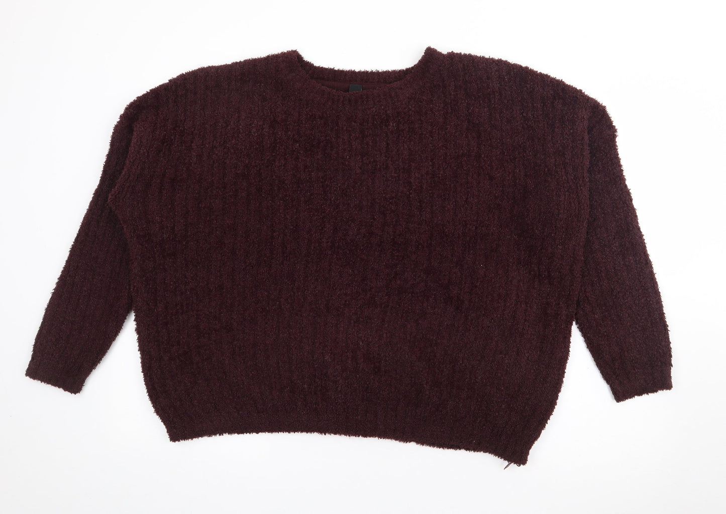 Atmosphere Womens Purple Crew Neck  Polyester Pullover Jumper Size 20