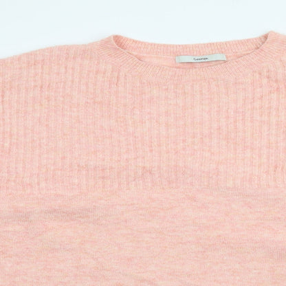 George Womens Pink Crew Neck  Polyester Pullover Jumper Size XL