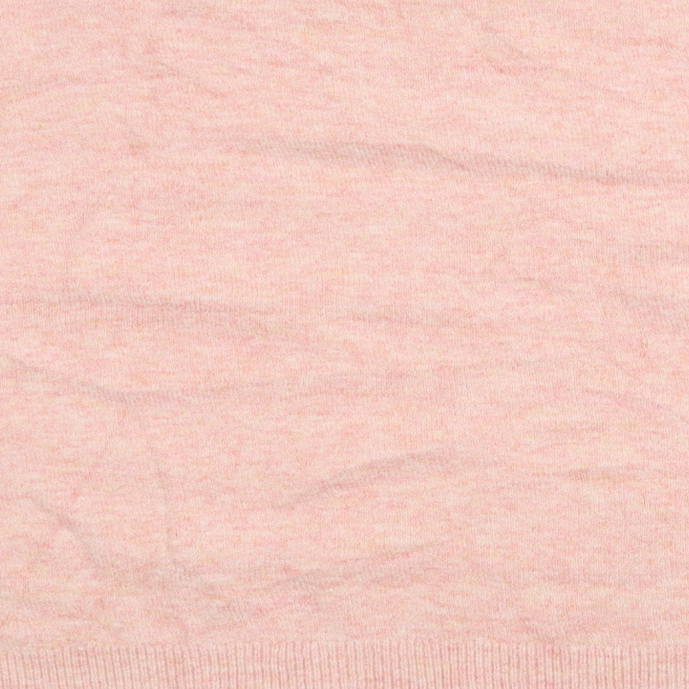 George Womens Pink Crew Neck  Polyester Pullover Jumper Size XL