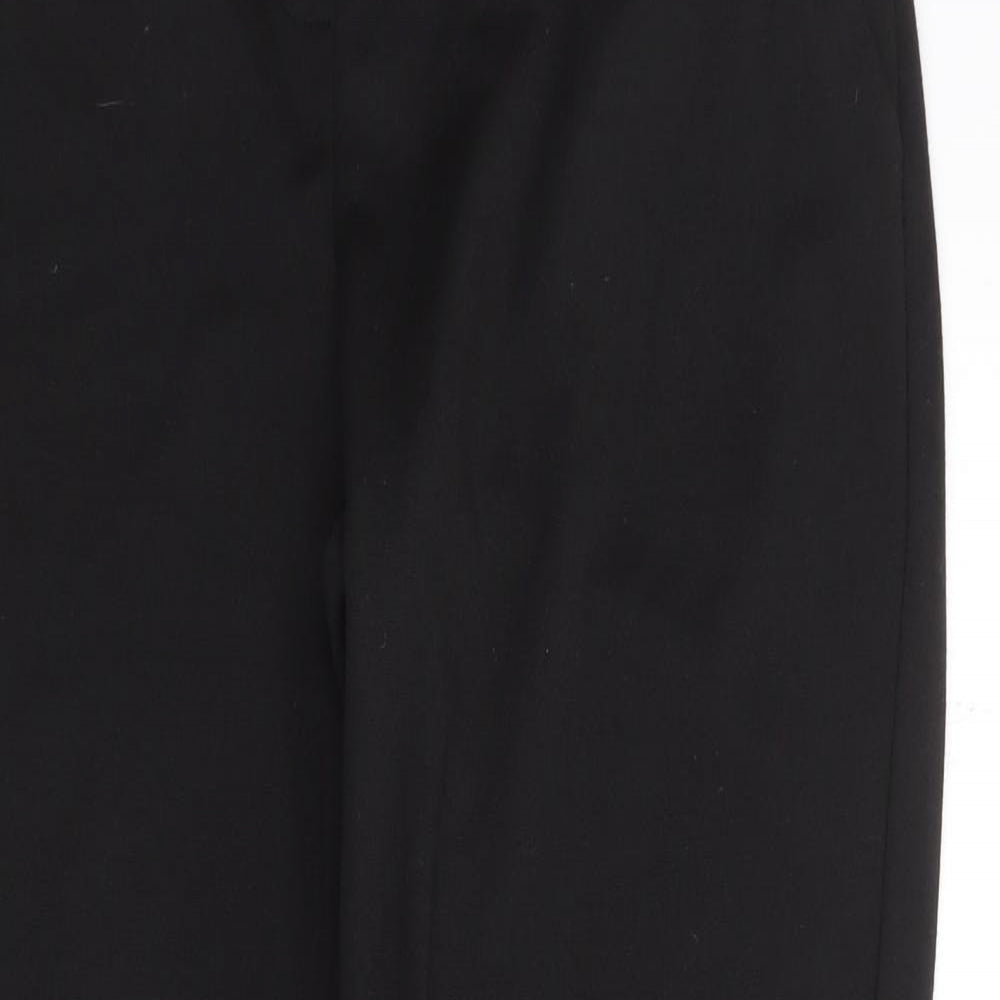 Classic Womens Black  Polyester Trousers  Size 14 L25 in Regular