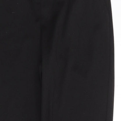 Classic Womens Black  Polyester Trousers  Size 14 L25 in Regular