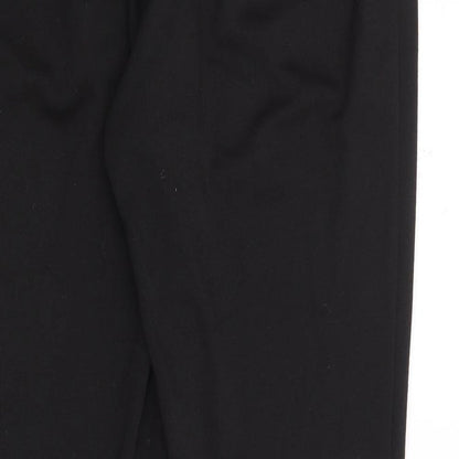 Classic Womens Black  Polyester Trousers  Size 14 L25 in Regular