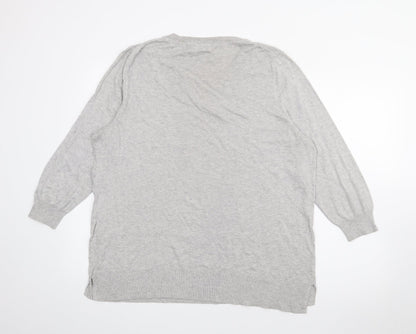 Womens UK Size 20 NEXT Grey Pullover Jumper