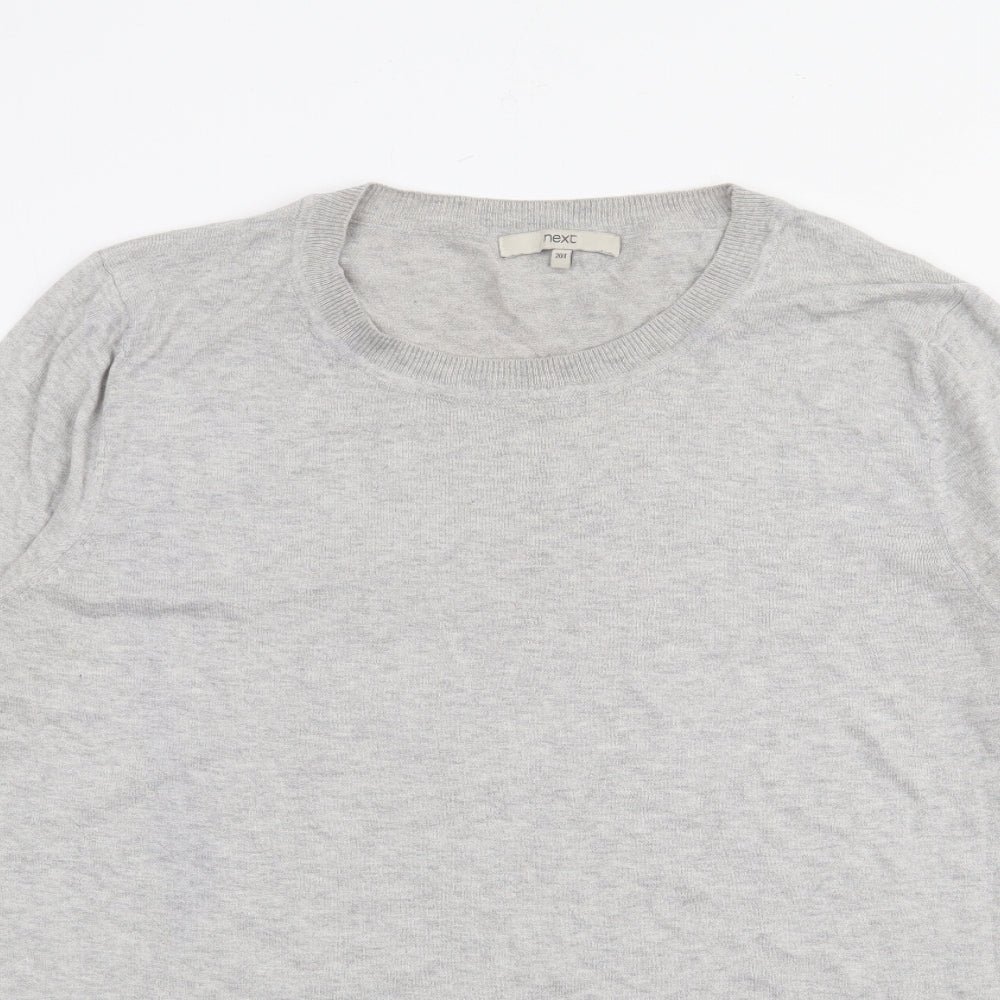 Womens UK Size 20 NEXT Grey Pullover Jumper