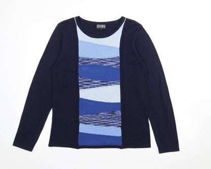 Womens UK Size M Alexara Blue Pullover Jumper