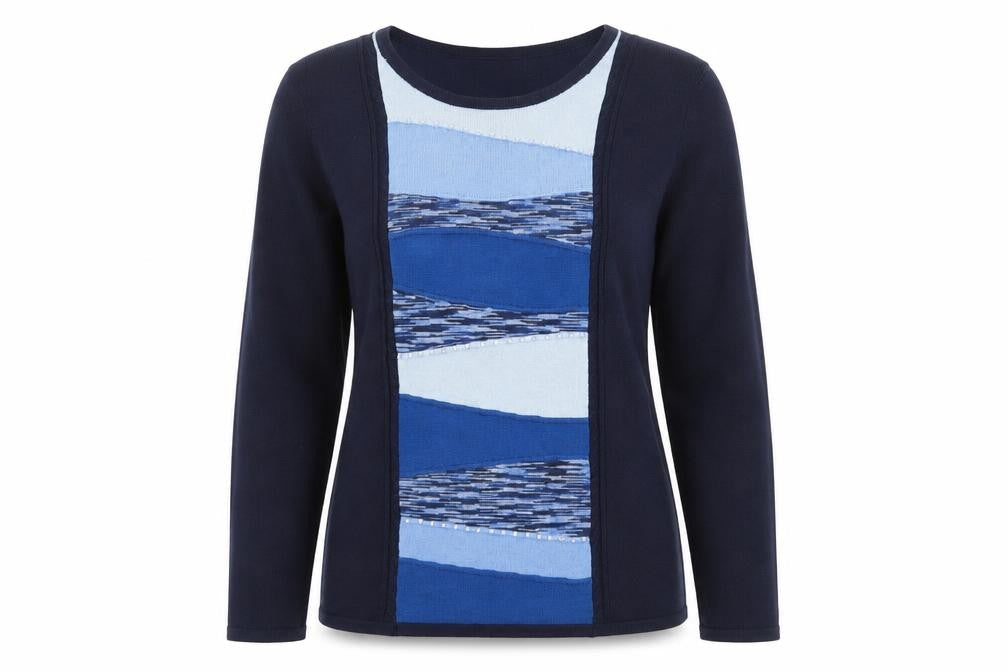 Womens UK Size M Alexara Blue Pullover Jumper