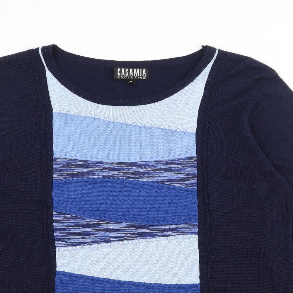 Womens UK Size M Alexara Blue Pullover Jumper