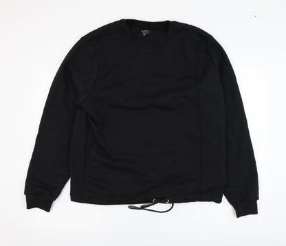 Mens UK Size M BoohooMAN Black Pullover Sweatshirt