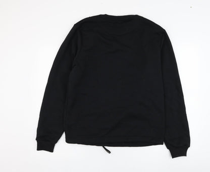 Mens UK Size M BoohooMAN Black Pullover Sweatshirt
