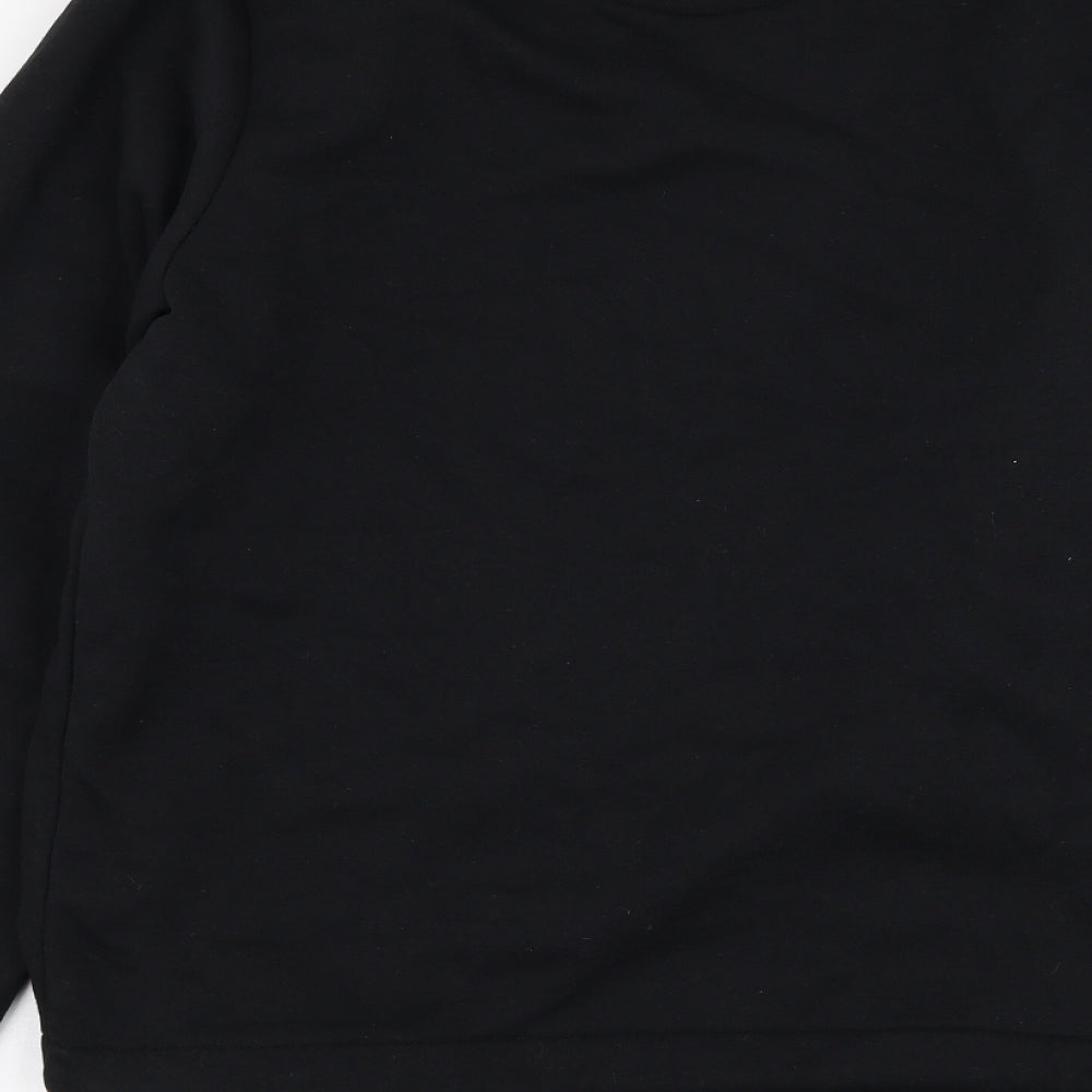 Mens UK Size M BoohooMAN Black Pullover Sweatshirt