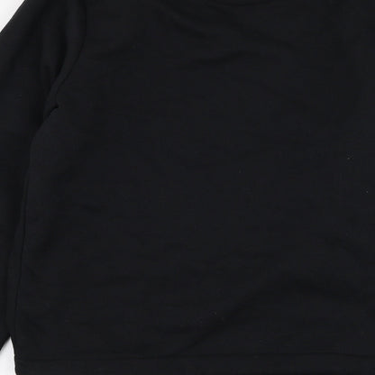 Mens UK Size M BoohooMAN Black Pullover Sweatshirt