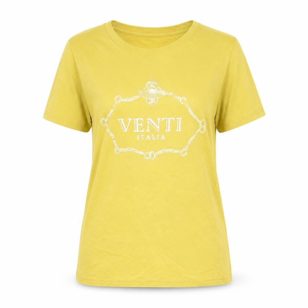 Womens UK Size 6 River Island Yellow Basic T-Shirt