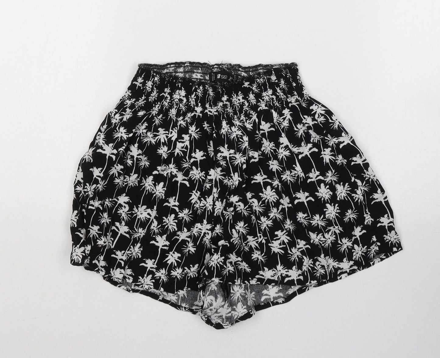 FB Sister Womens Black Geometric Cotton Sailor Shorts Size XS  Regular Pull On