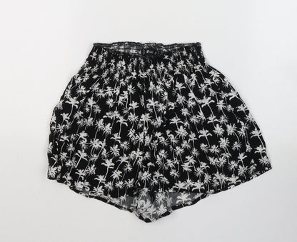 FB Sister Womens Black Geometric Cotton Sailor Shorts Size XS  Regular Pull On