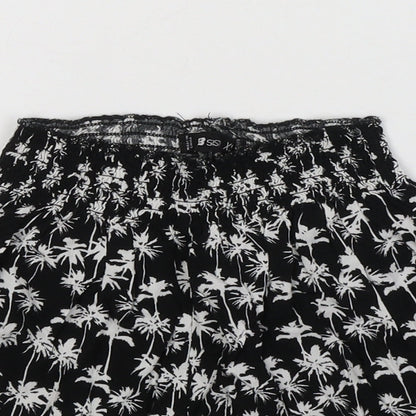FB Sister Womens Black Geometric Cotton Sailor Shorts Size XS  Regular Pull On