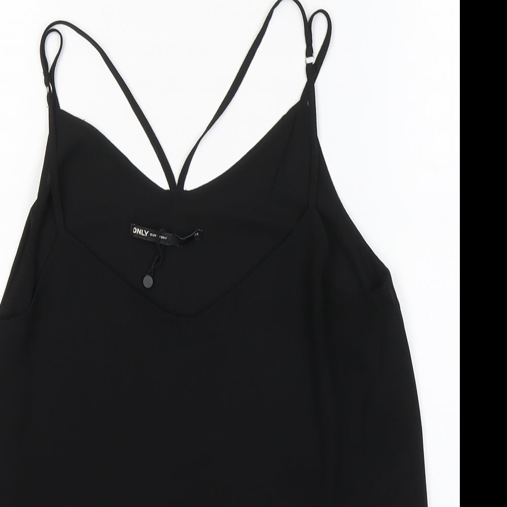 Womens UK Size 6 Only Black Camisole Tank