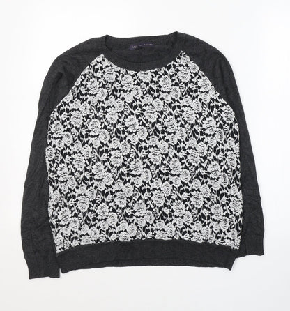 Womens UK Size 14 Marks and Spencer Grey Pullover Jumper